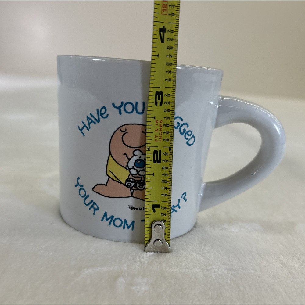 Vintage Ziggy Have You Hugged Your Mom Today Coffee Mug Benefits Charity - Picture 9 of 9